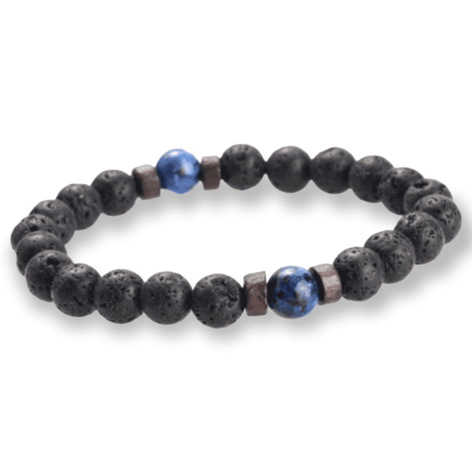 Bracelet lave Lapis Lazuli