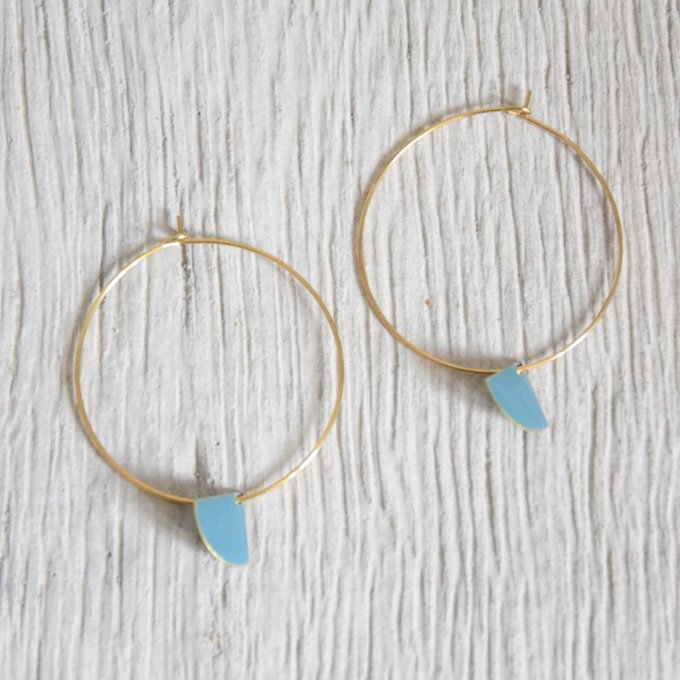 Boucles Moss Bleu