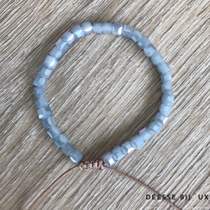 bracelet bleu verre