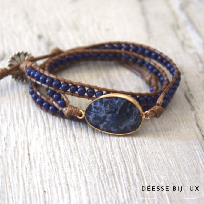 Bracelet Wrap Bracelet Wrap Bleu marine