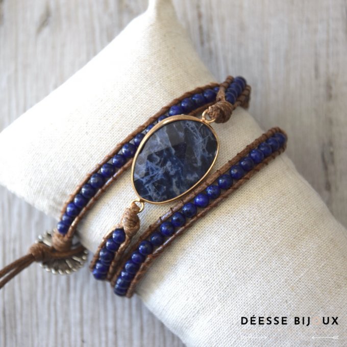 Bracelet Wrap Bracelet Wrap Bleu marine