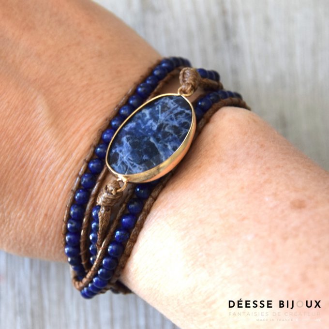 Bracelet Wrap Bracelet Wrap Bleu marine