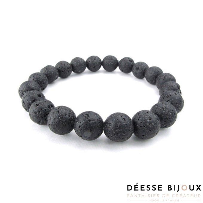 bracelet homme basalte